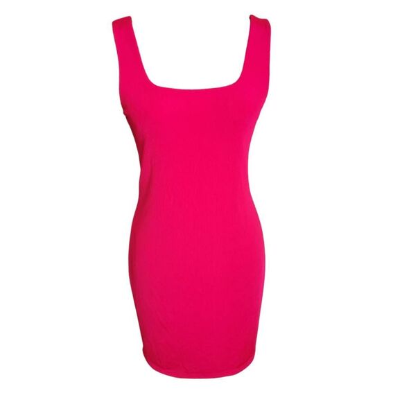 Dress a new day Bright Pink Stretchy Knit Tank Short Dress - Picture 10 of 15